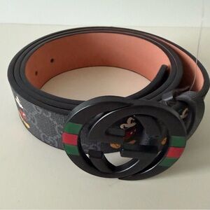 Gucci Black Mickey Mouse Belt Special Edition